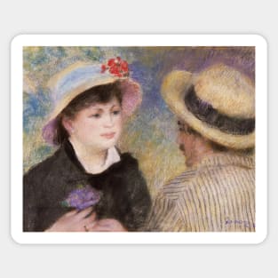 Boating Couple by Auguste Renoir Sticker